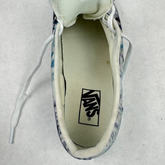Vans Womens Size 10 Doheny Psychedelic Tie Dye Blue Sneakers Low Top Canvas - Picture 9 of 12